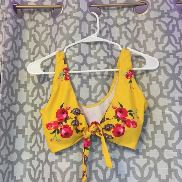 yellow floral bikini set - Picture 1 of 4